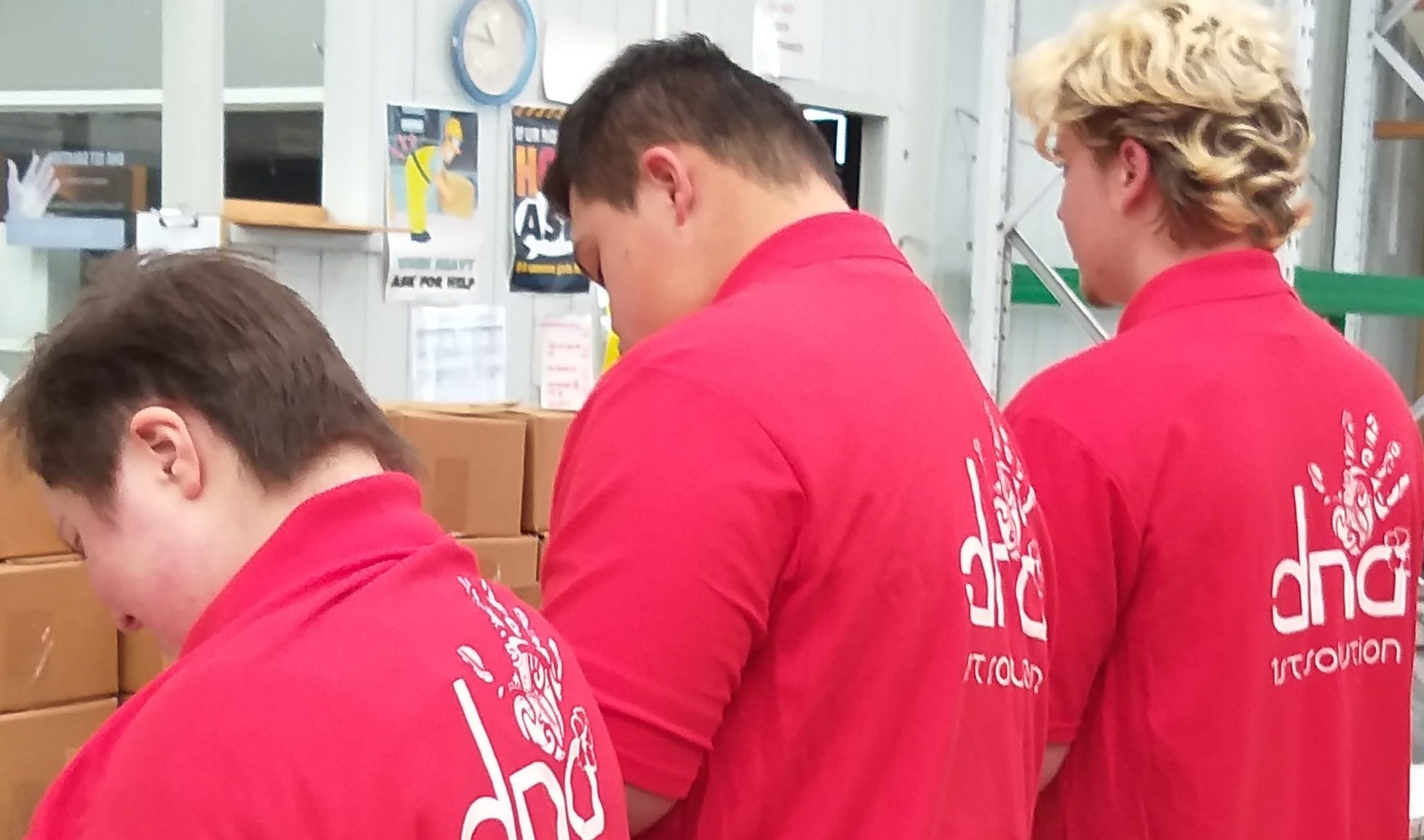 Young people building confidence through work
